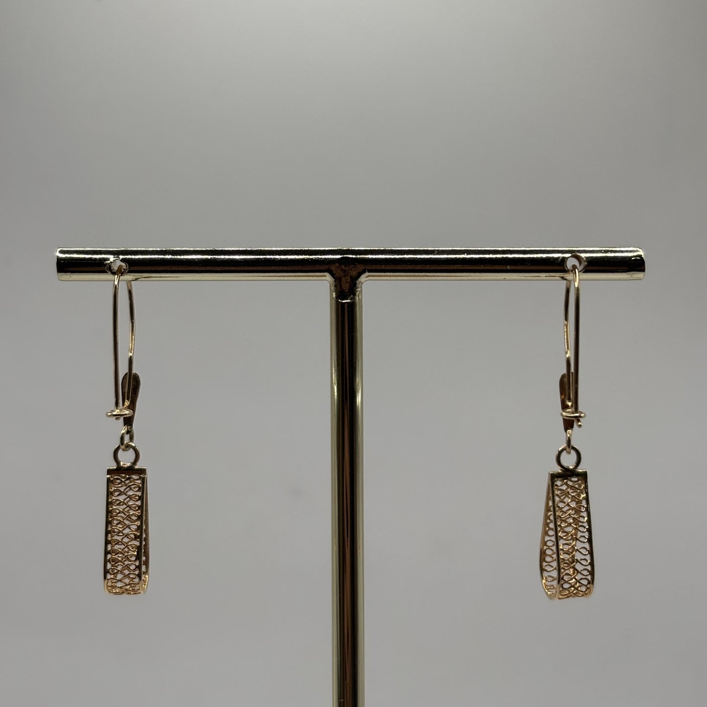 Aros Colgantes Oro 18K Filigrana (1,96 g)