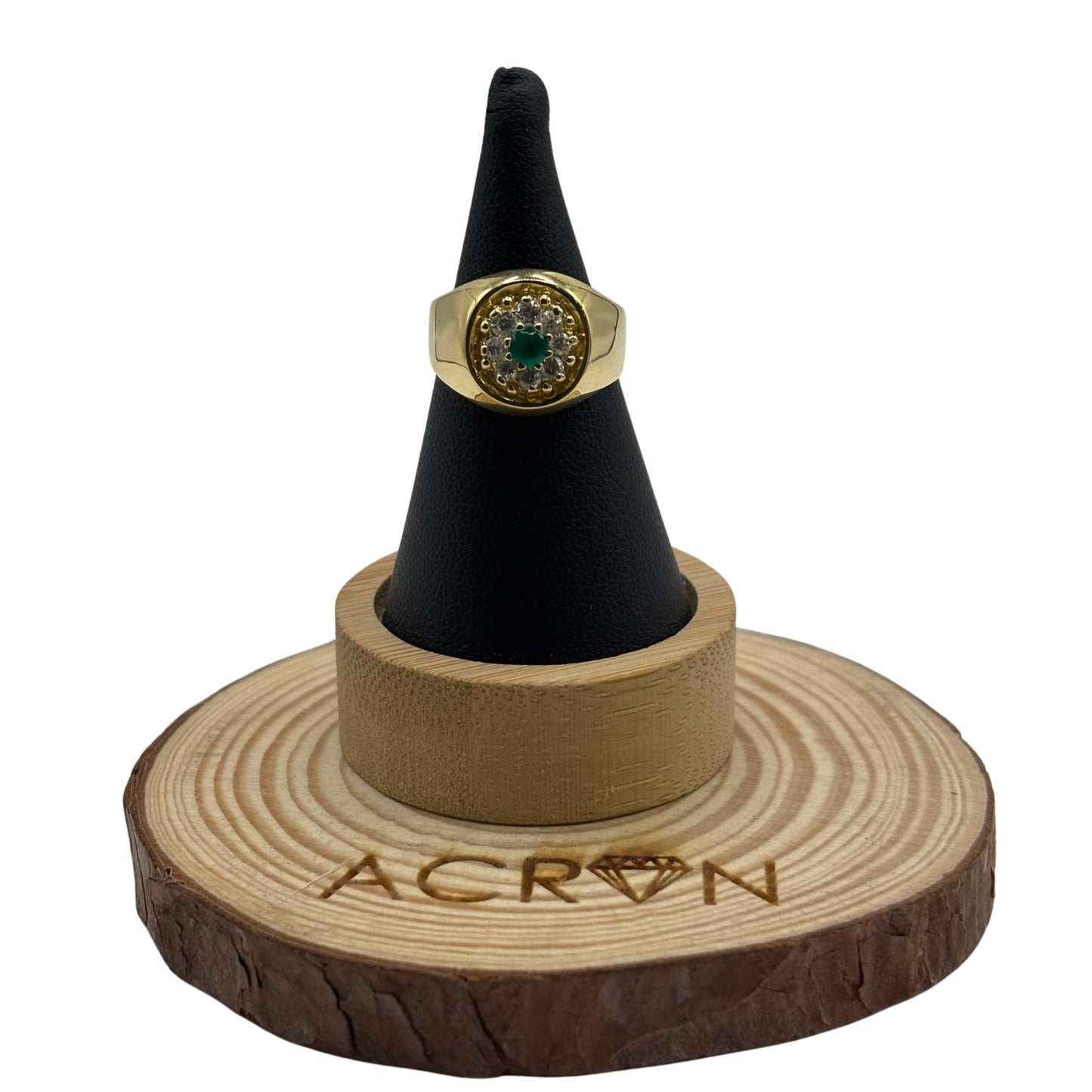 Anillo de Oro Mujer Piedra Verde