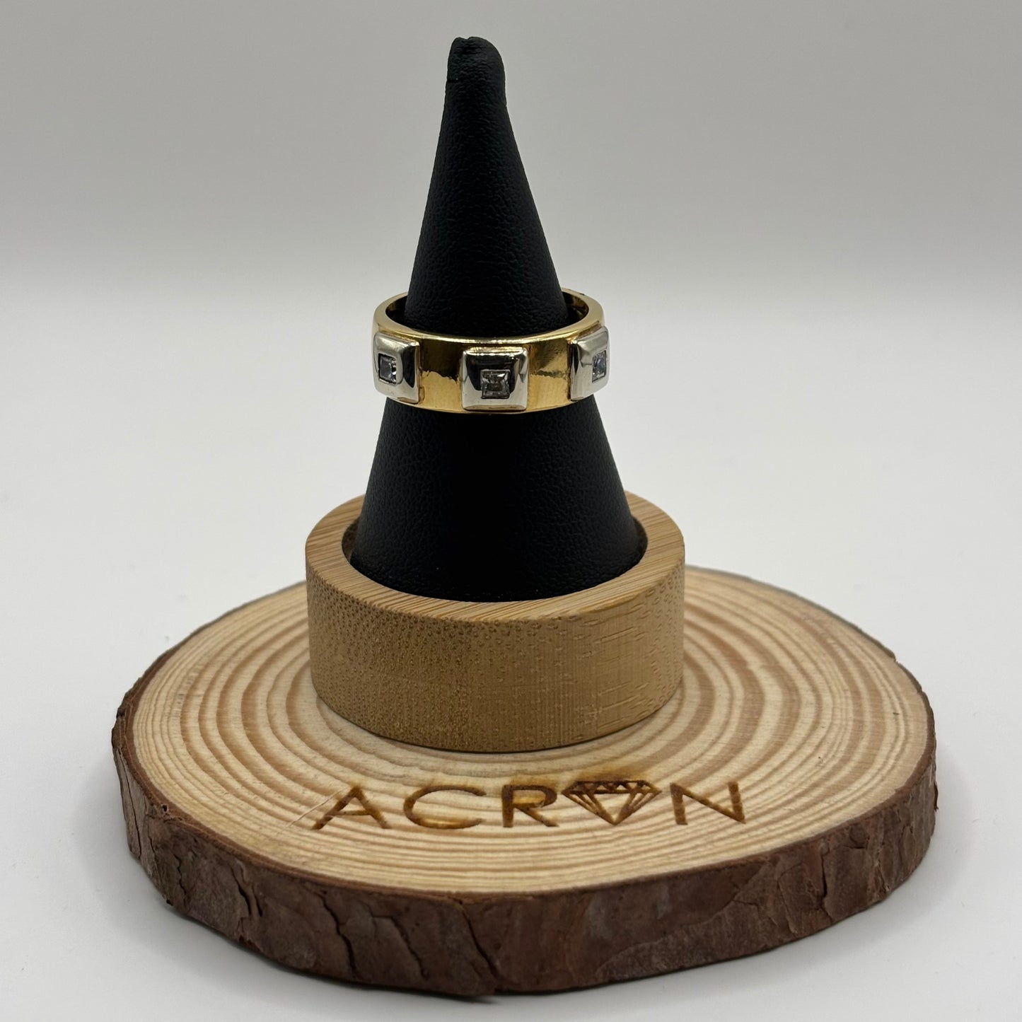 Anillo de Oro 18K Bicolor con Circones 8,67 g