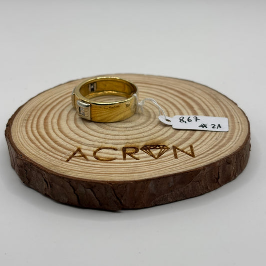 Anillo de Oro 18K Bicolor con Circones 8,67 g