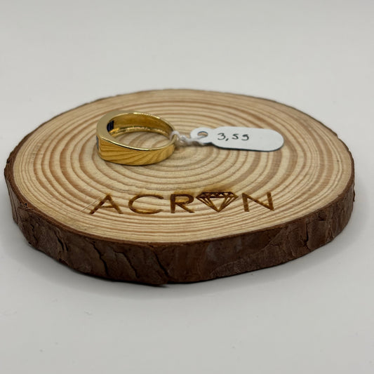 Anillo Cintillo de Oro 18K con Zafiros Azules (3,55 g)