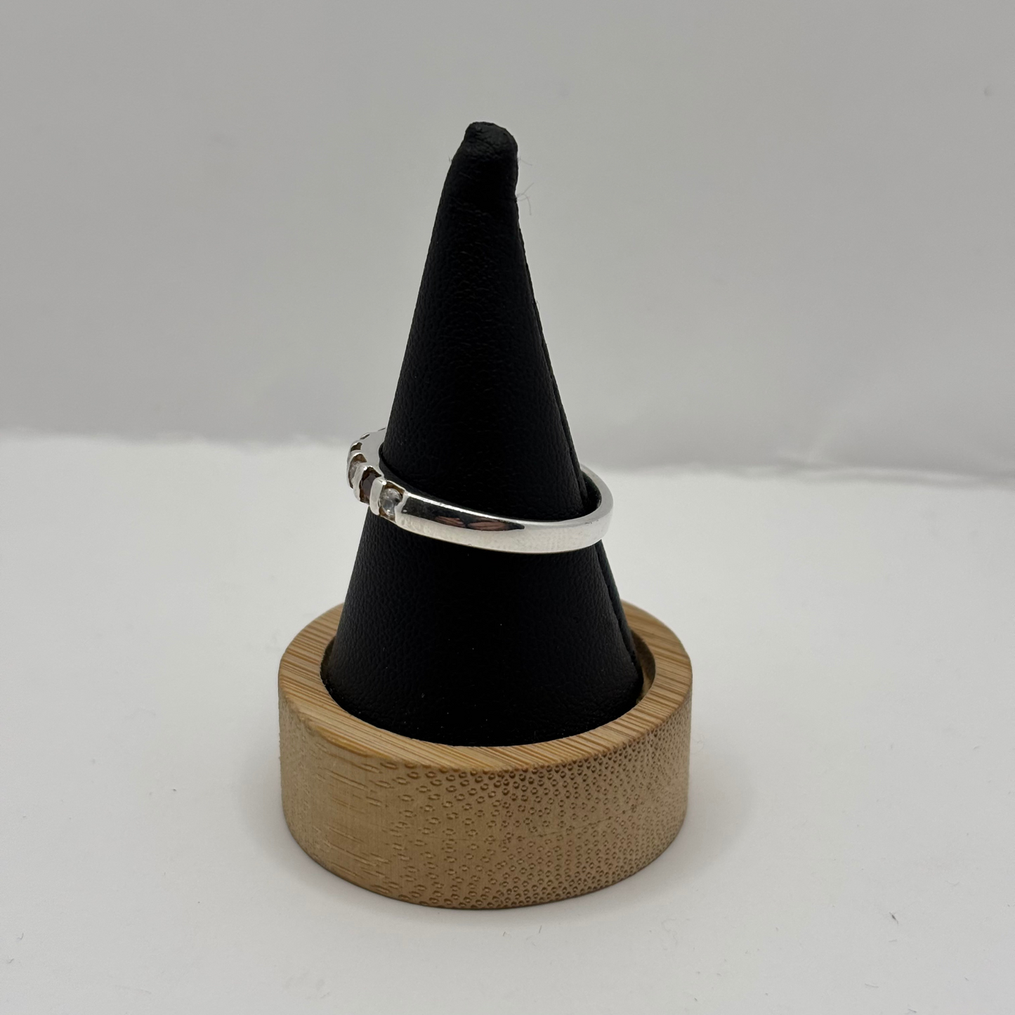 Anillo de Plata 925 Mujer Circones Naranjos y Blancos (Talla 22)