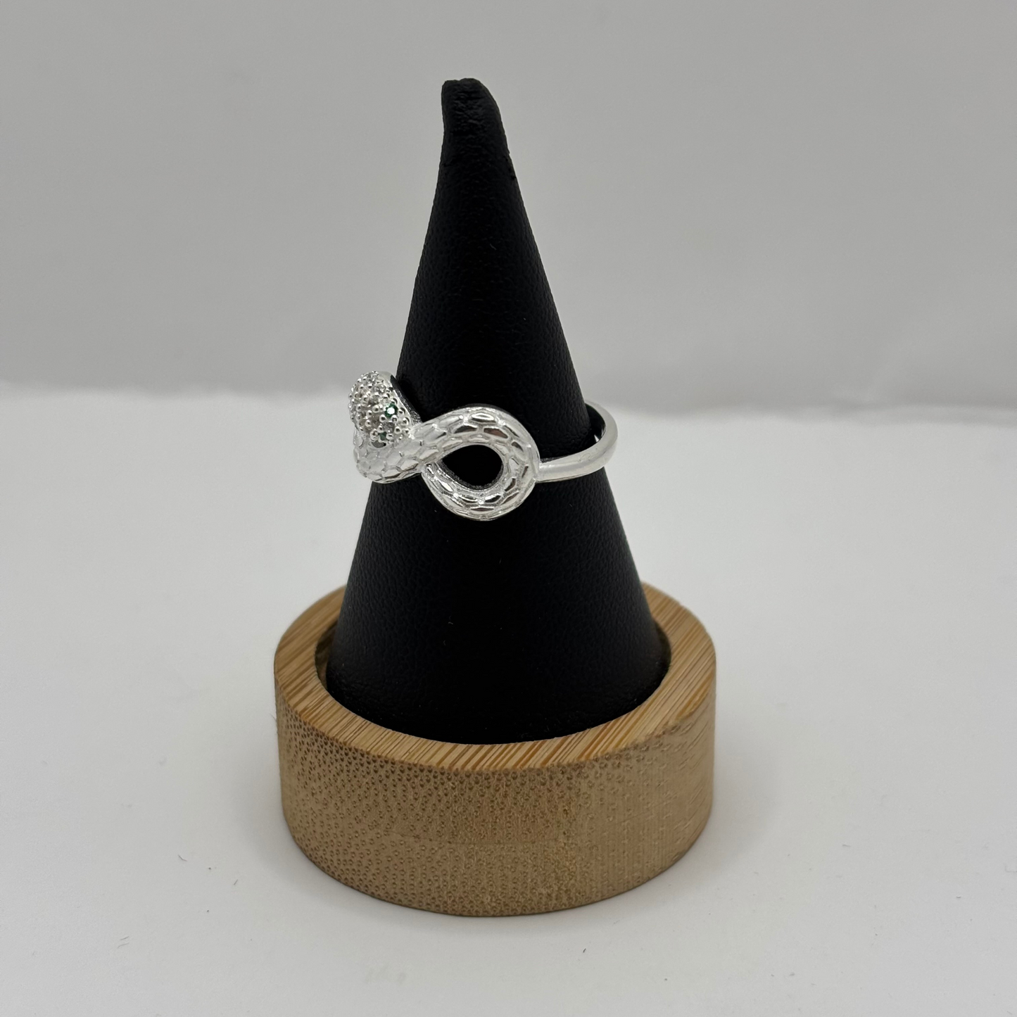 Anillo de Plata 925 Mujer Cobra Infinito (Talla 16)