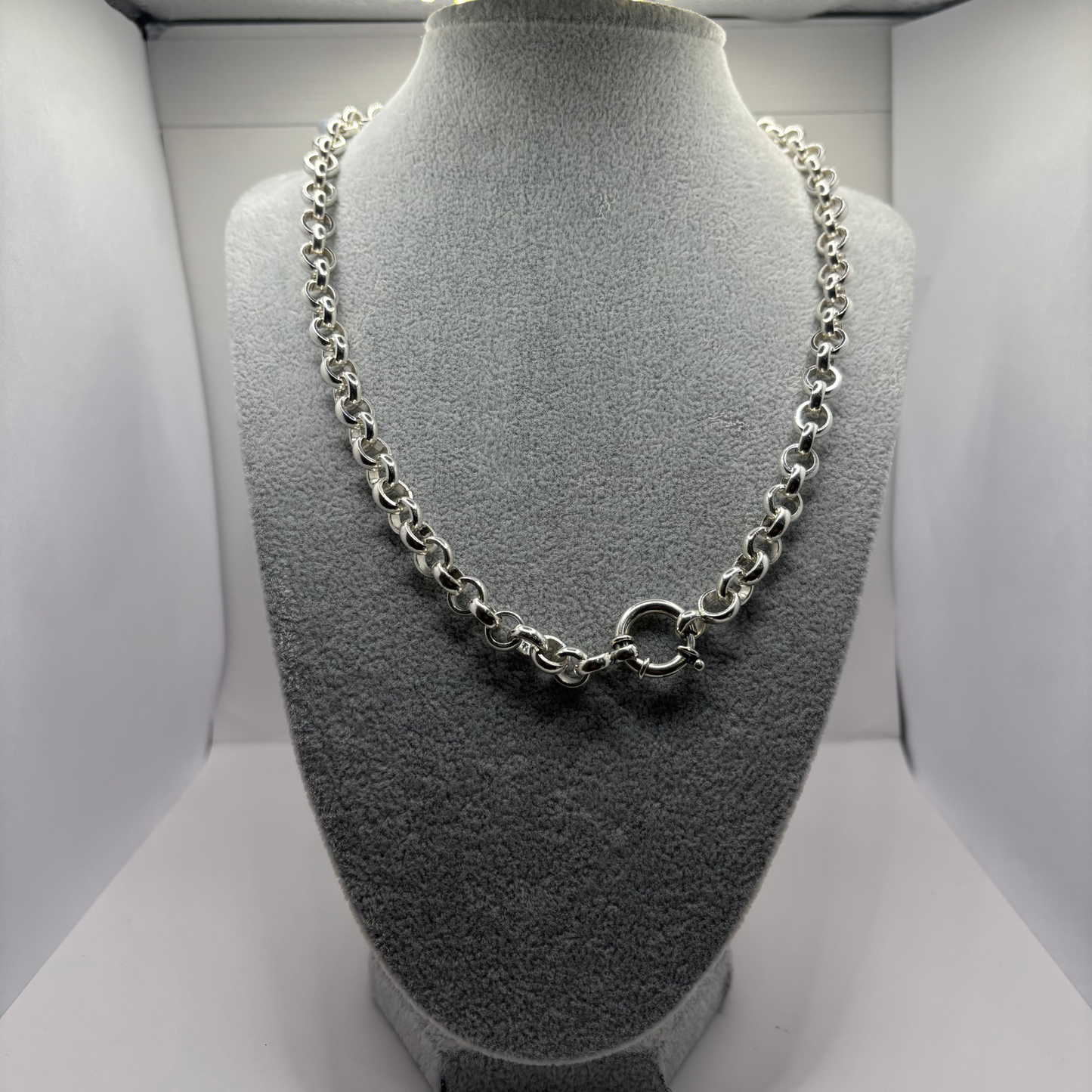 Cadena de Plata 925 Hombre Rolo Grueso (50 cm, 69.5 g)