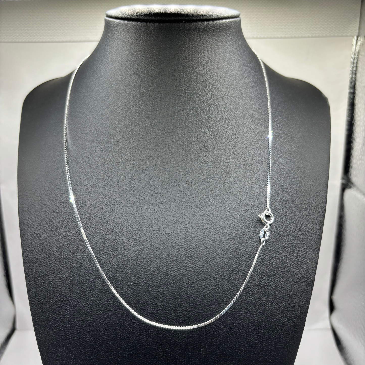 Cadena de Plata 925 Mujer Tejido Serpiente Plana – 45 cm