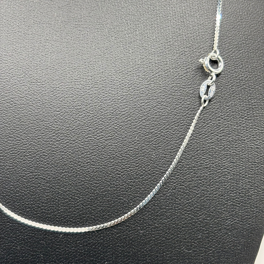 Cadena de Plata 925 Mujer Tejido Serpiente Plana – 45 cm