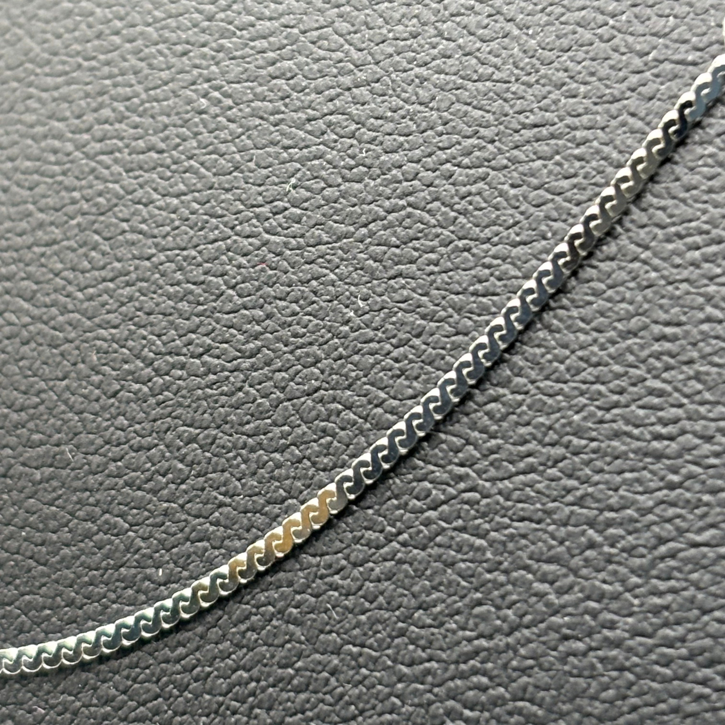Cadena de Plata 925 Mujer Tejido Serpiente Plana – 45 cm