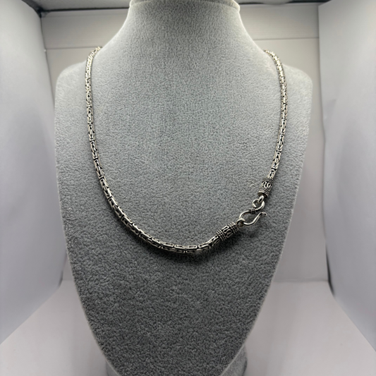 Cadena de Plata 925 Hombre Camino del Inca (50 cm, 35.8 g)