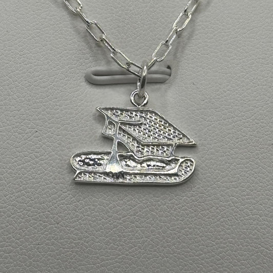 Colgante "Mi Graduación" Birrete y Diploma en Plata 925