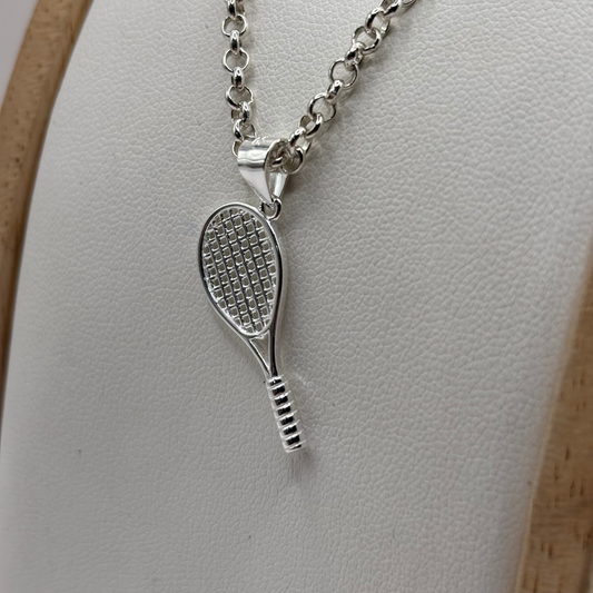 Colgante Pala de Pádel Unisex en Plata 925