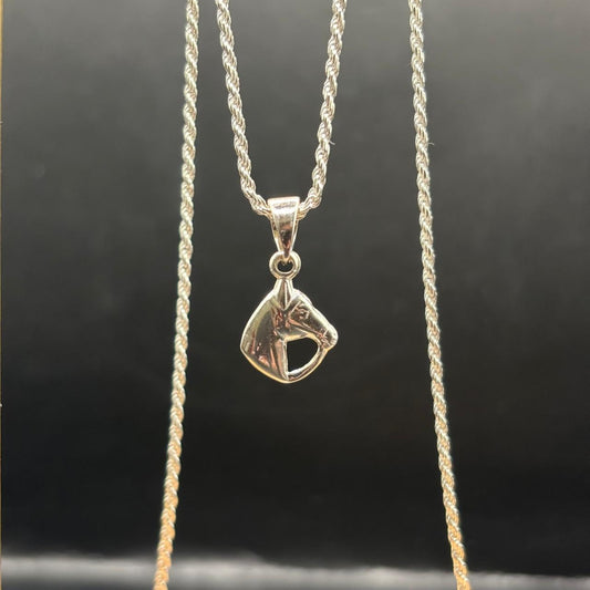 Colgante de Cabeza de Caballo en Plata 925