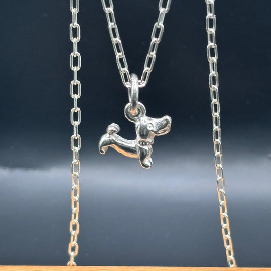 Colgante Perro Salchicha Dachshund en Plata 925