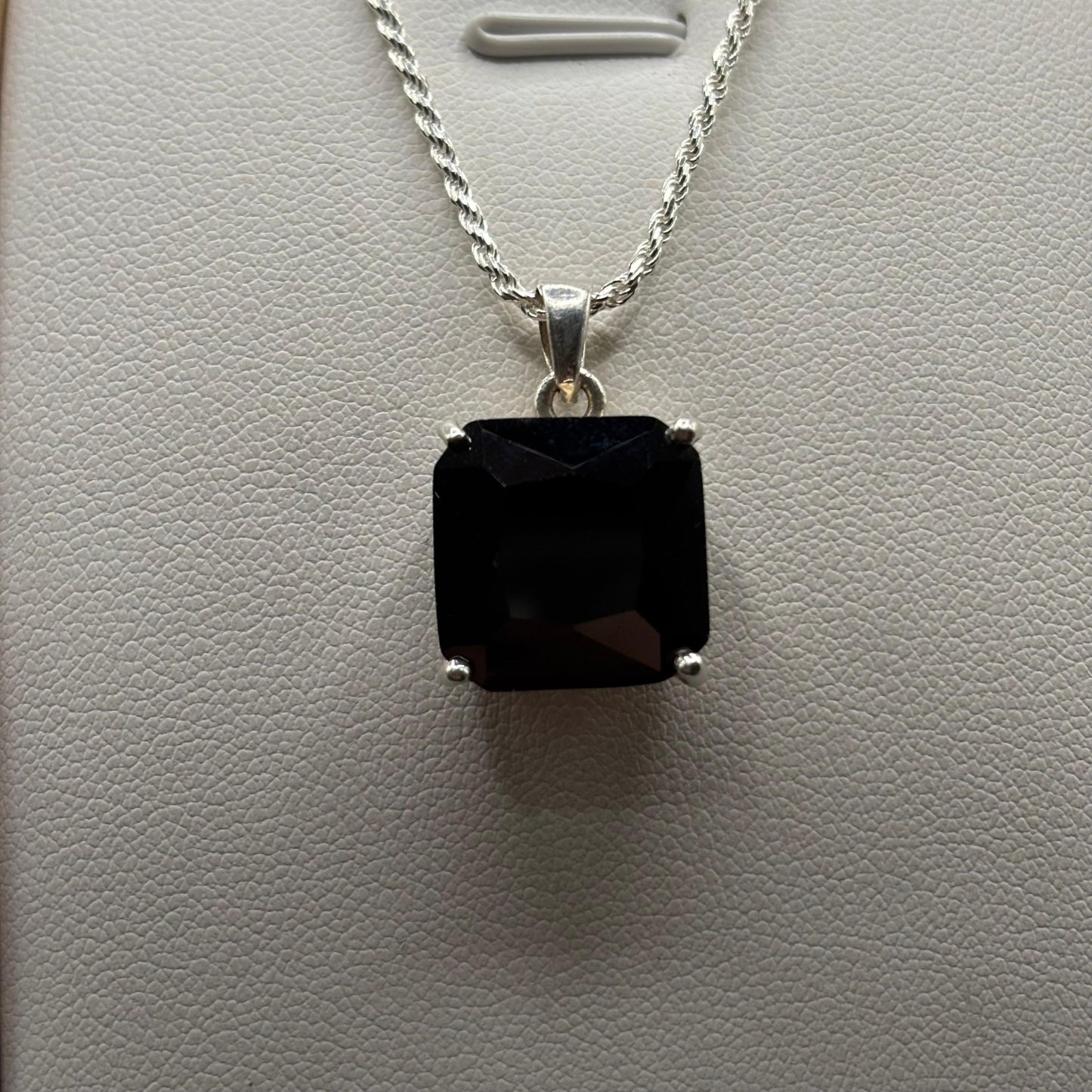 Colgante Piedra Negra en Plata 925