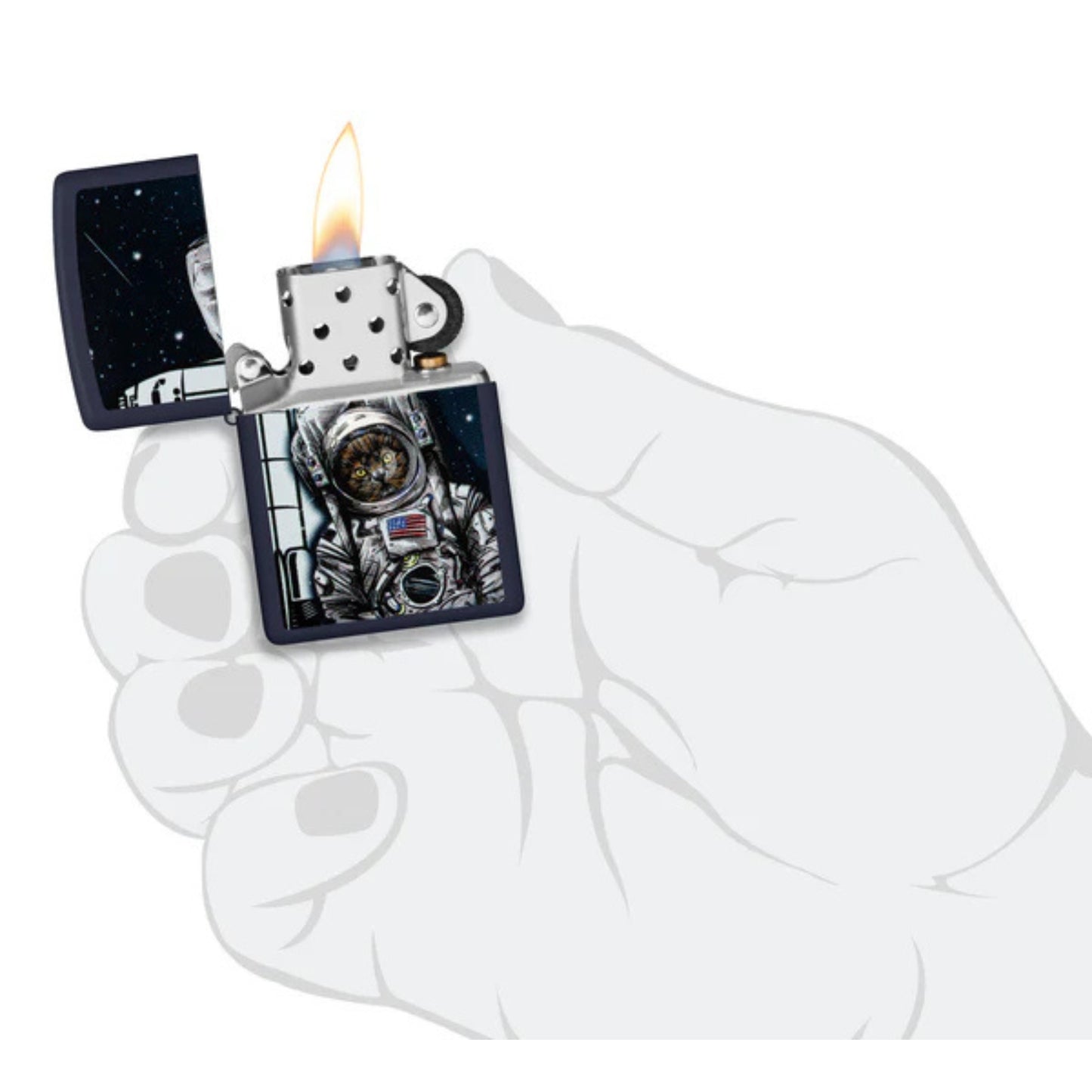 Encendedor Zippo 239 Space Kitten Design