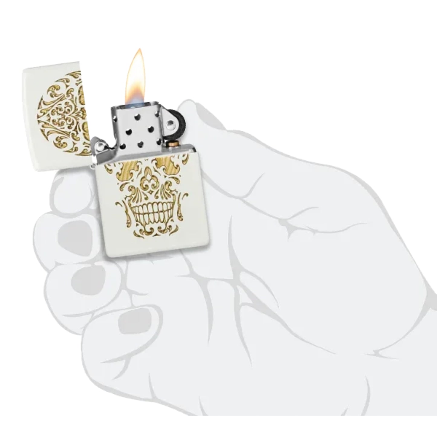 Encendedor Zippo 48710 Sugar Skull Design