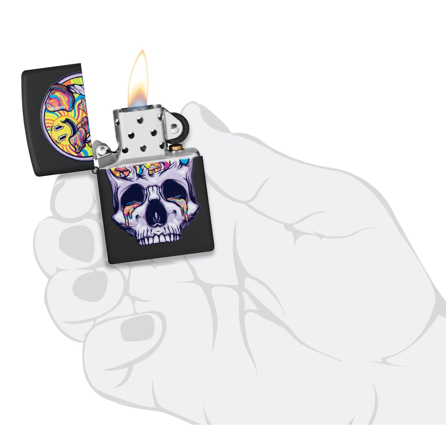 Encendedor Zippo 48737 Skull Moon Design