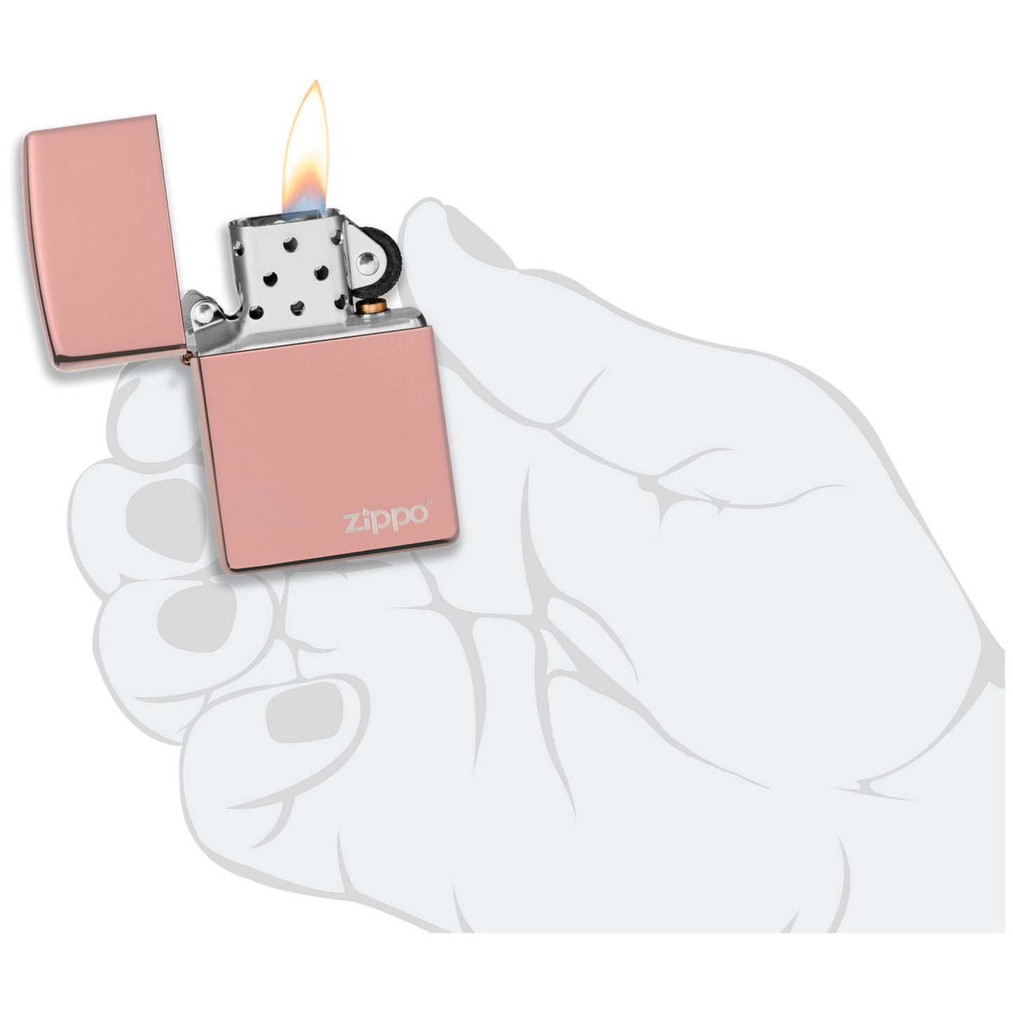 Encendedor 49190ZL Zippo Classic High Polish Rose Gold Logo