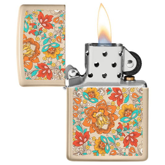 Encendedor Zippo 49770 Vintage Floral Design
