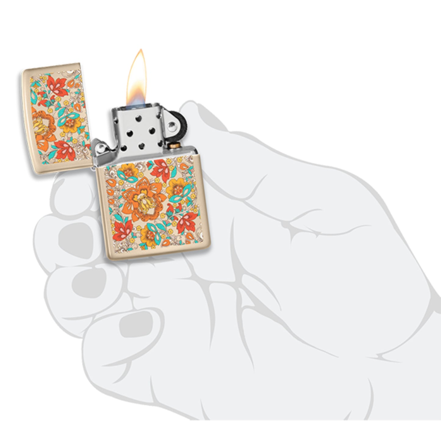 Encendedor Zippo 49770 Vintage Floral Design