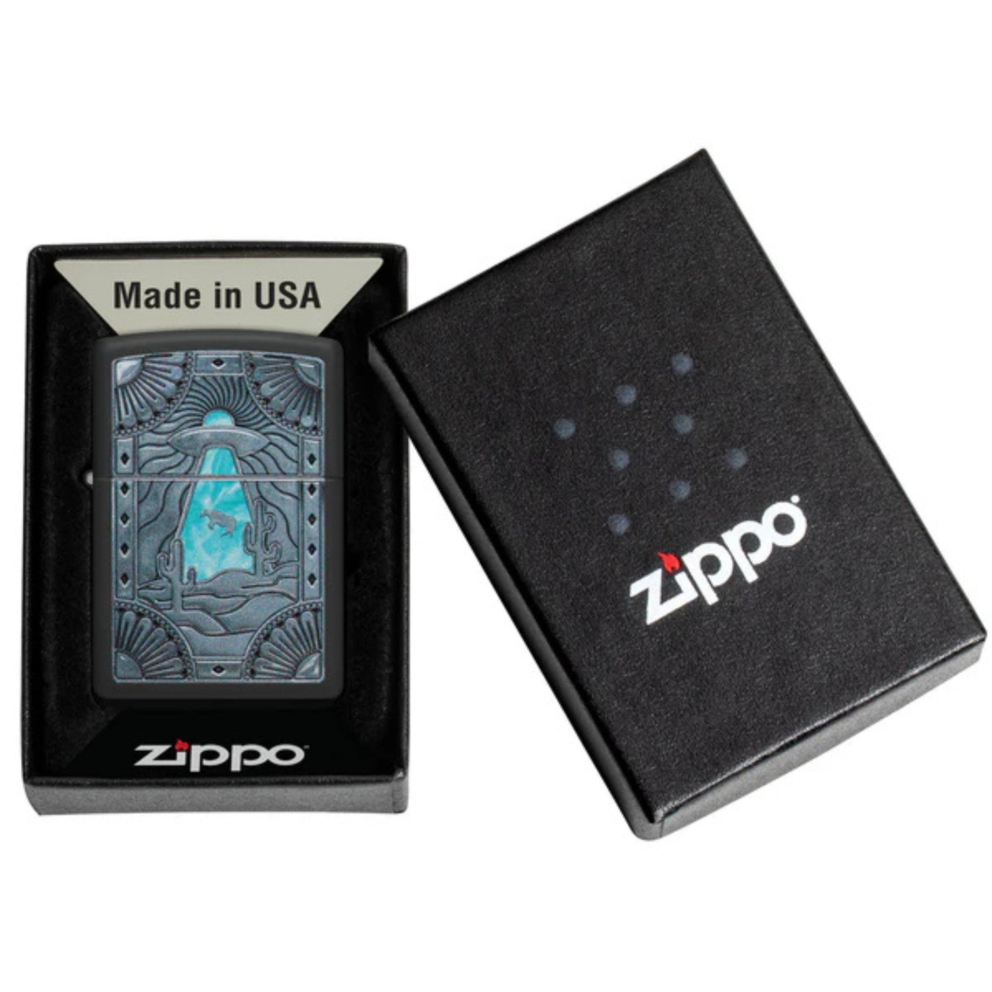 Encendedor Zippo 218 Cow Abduction Design