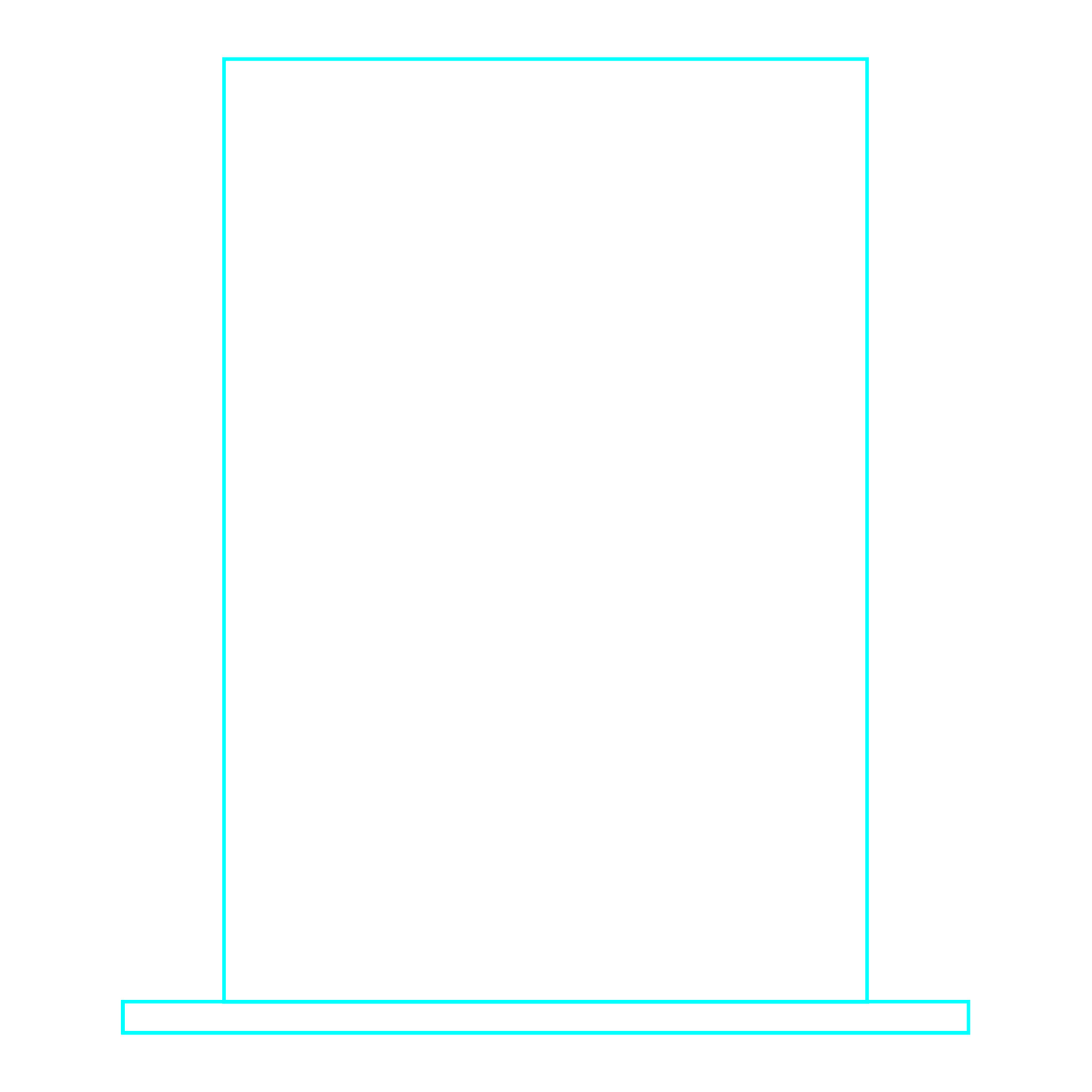 Galvano de Cristal Rectangular LSA 11 Grabado Láser Personalizado