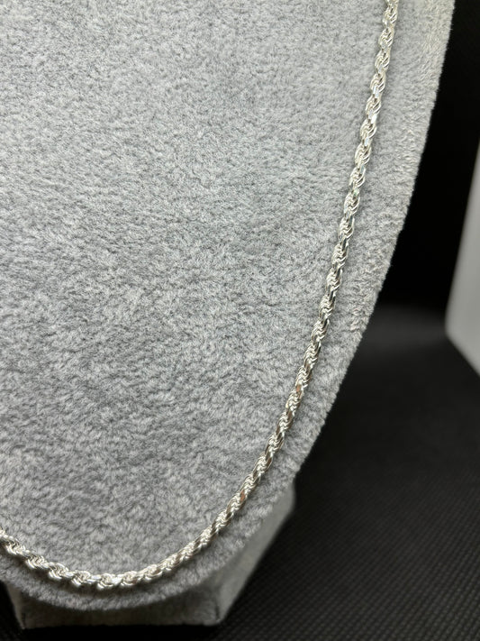 Cadena de Plata Turbillón 60 cm