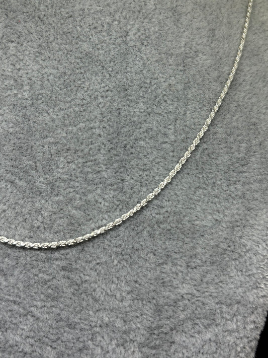 Cadena de Plata Turbillón 45 cm