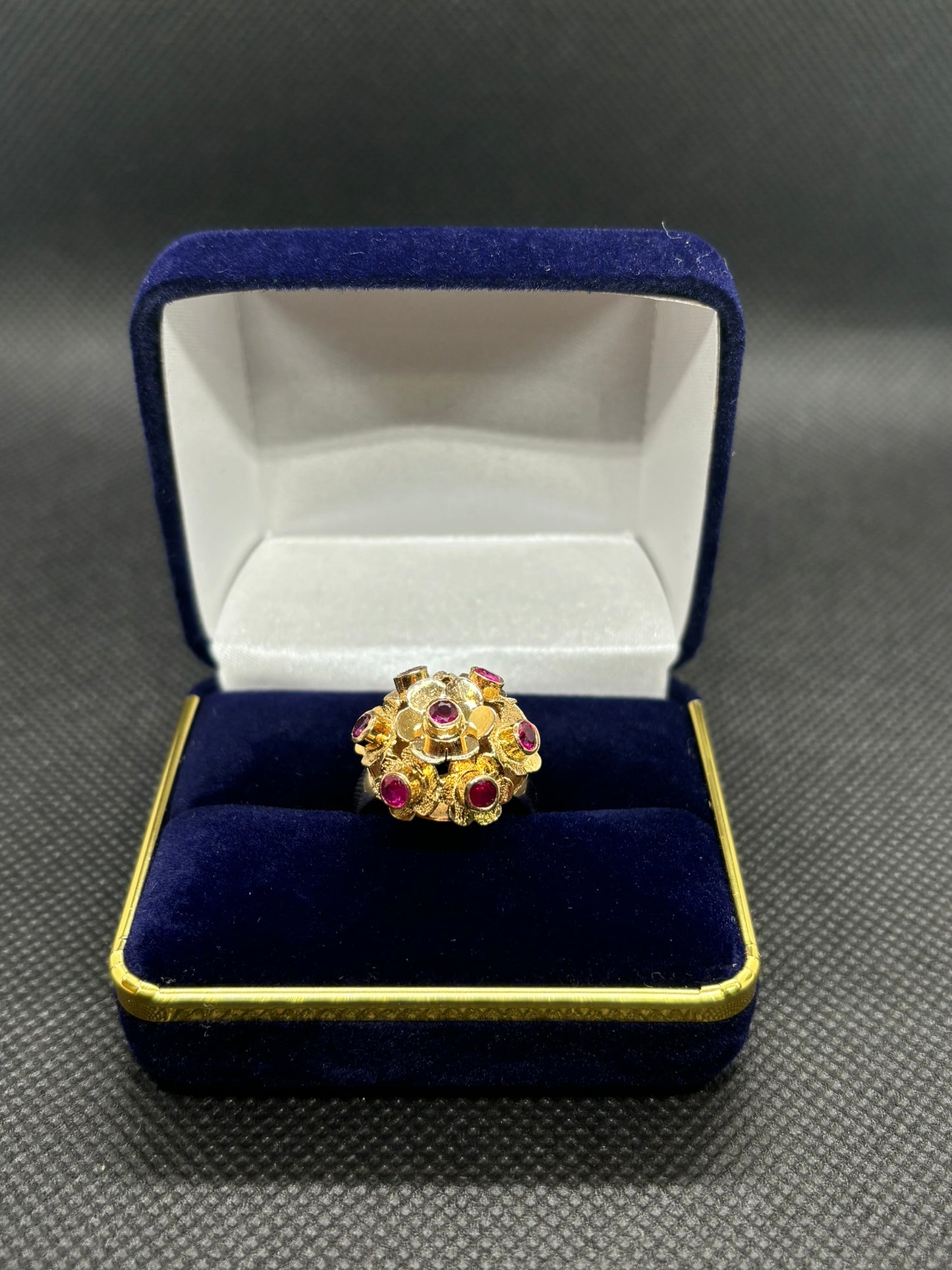 Anillo Mujer Flores en Oro 18K