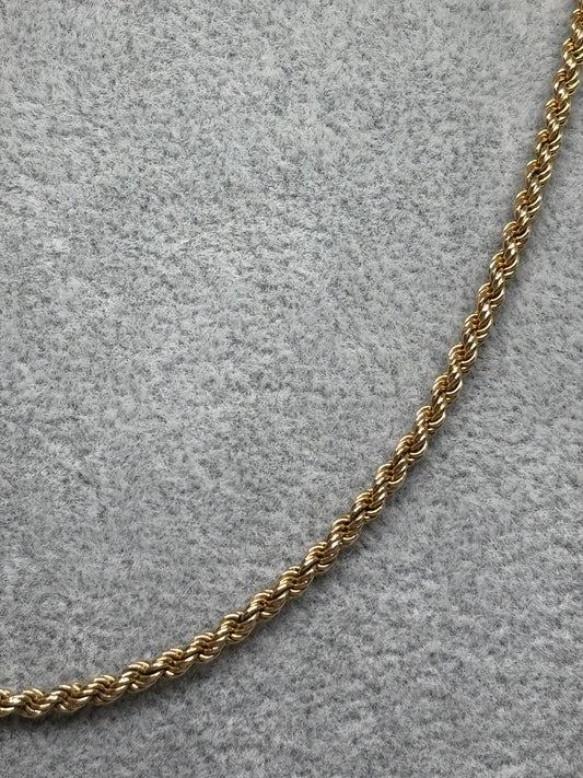 Cadena de Oro 18K Turbillón - 50 cm