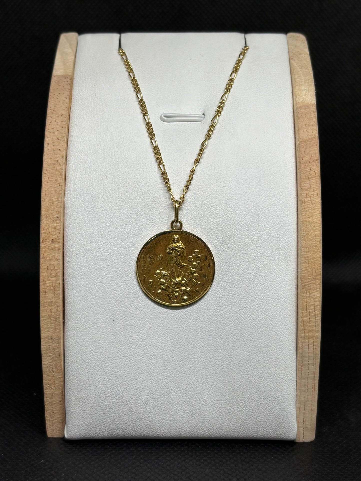 Colgante de Oro 18K Virgen María Inmaculada Concepción