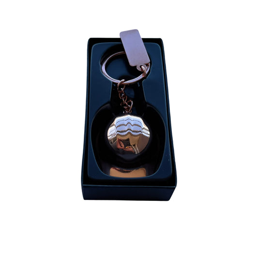 Llavero Casco Minero Encobrizado Grabado Personalizado