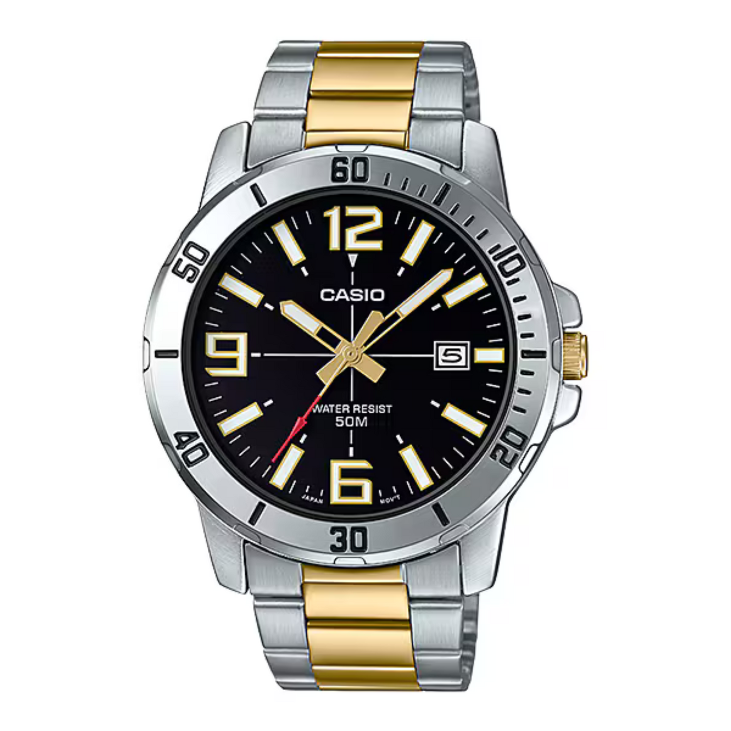 Reloj Casio MTP-VD01SG-1BV Hombre Plateado y Dorado