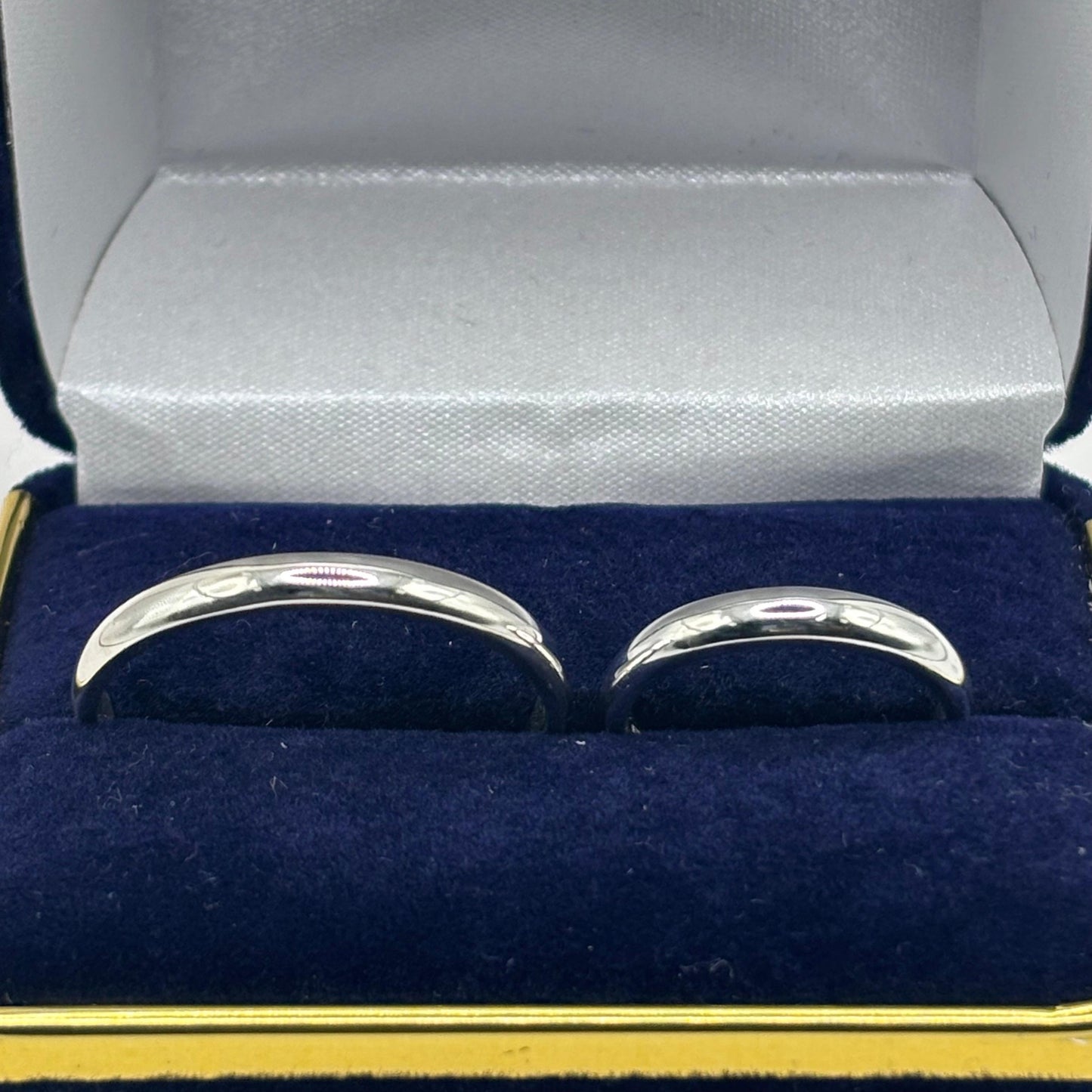 Par de Argollas de Compromiso "Promesa" Personalizable en Plata 925