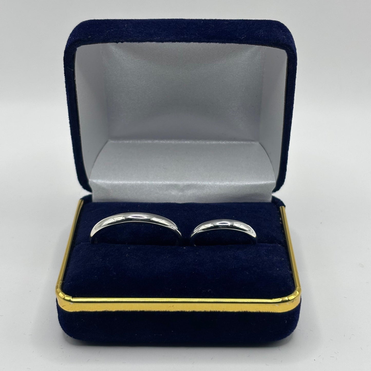 Par de Argollas de Compromiso "Promesa" Personalizable en Plata 925