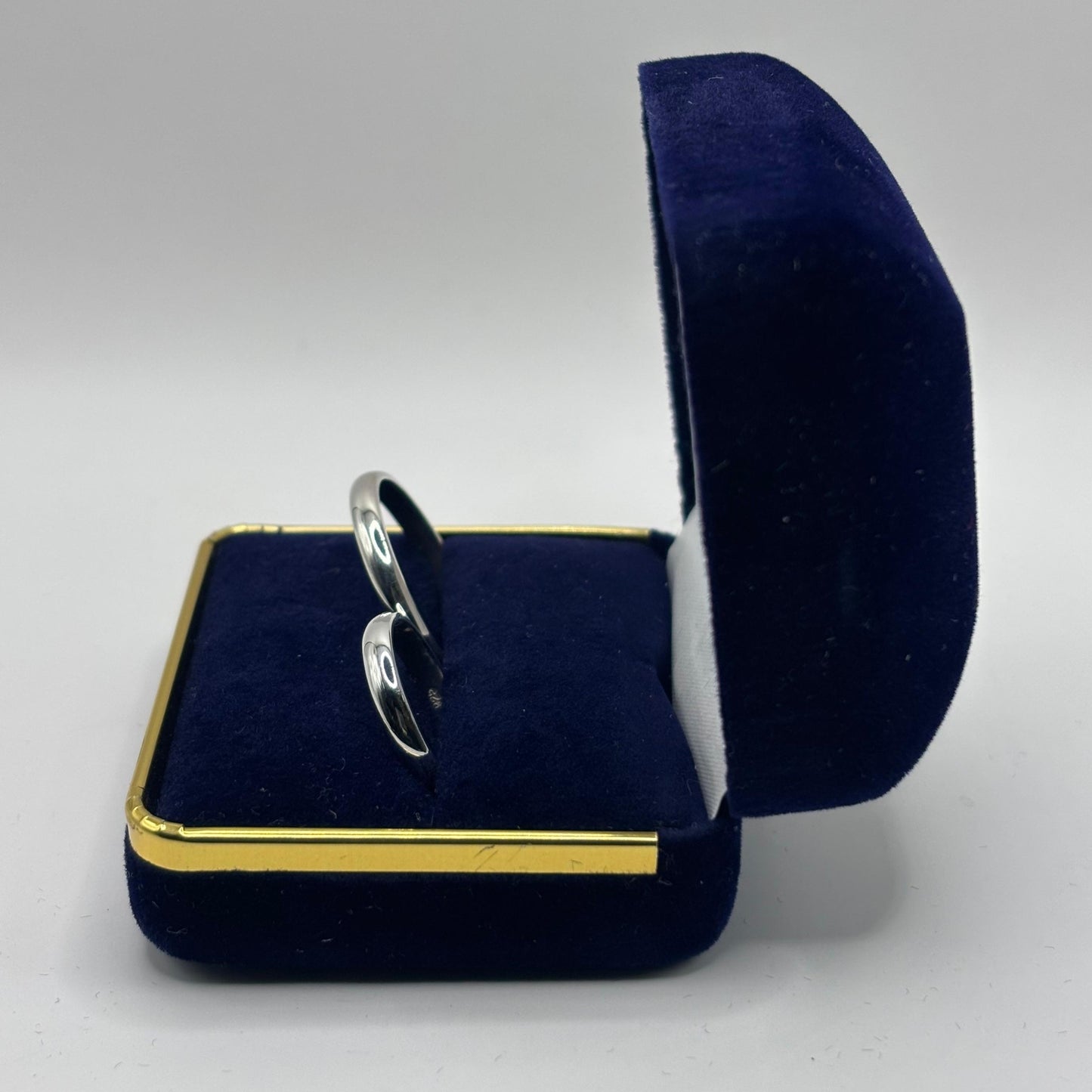 Par de Argollas de Compromiso "Promesa" Personalizable en Plata 925