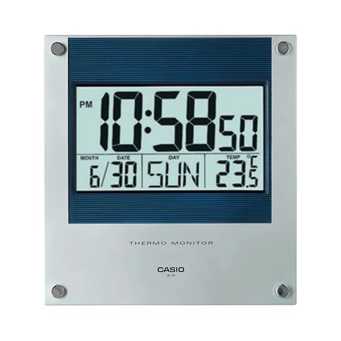 Reloj Mural Casio ID-11S-2 Digital Termómetro Calendario
