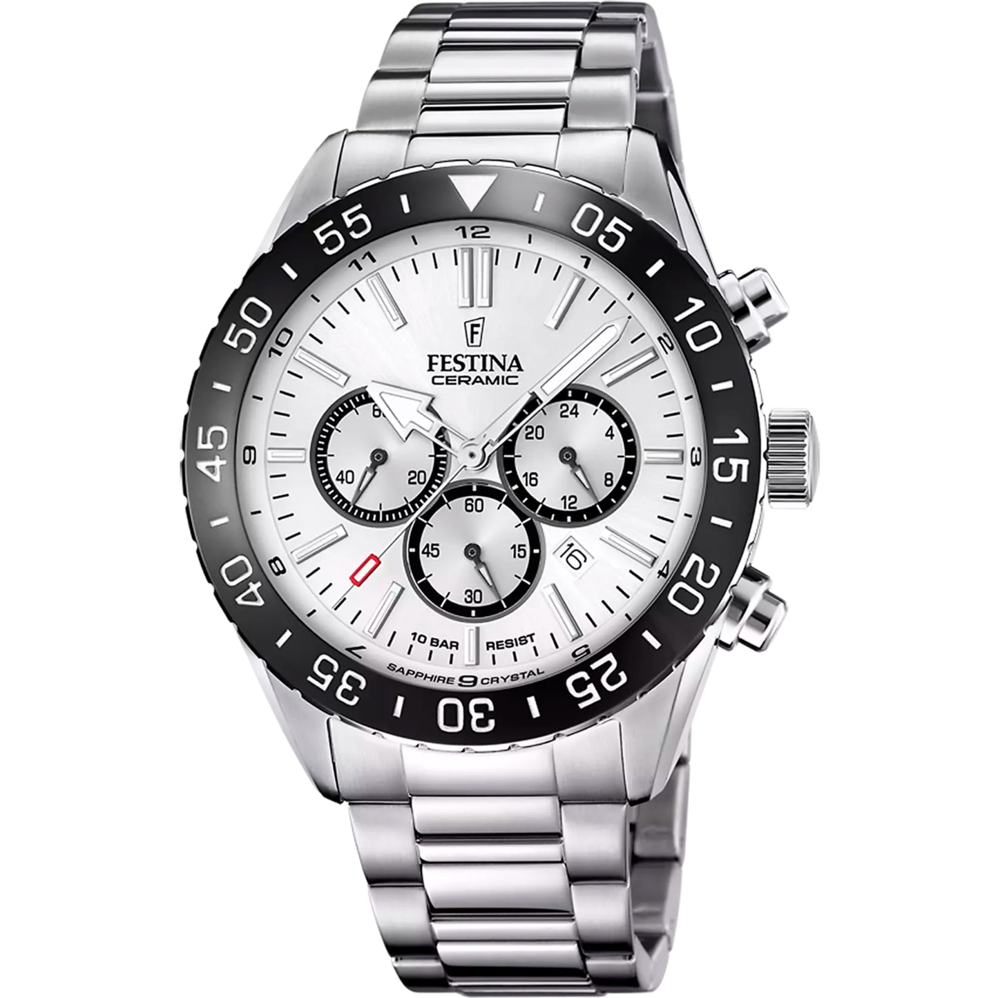 Reloj Festina Hombre F20575/1 Ceramic Plateado
