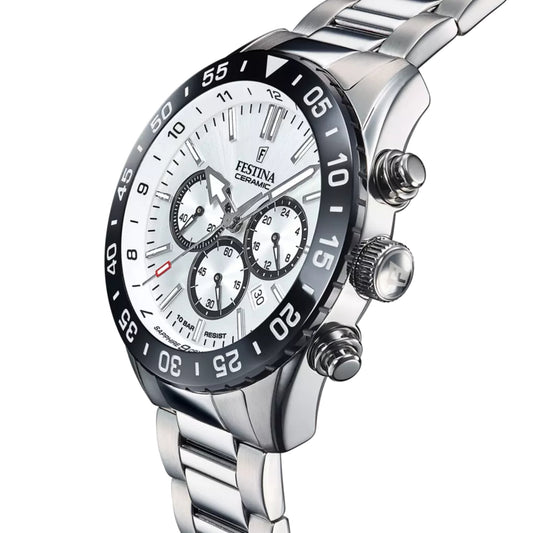 Reloj Festina Hombre F20575/1 Ceramic Plateado