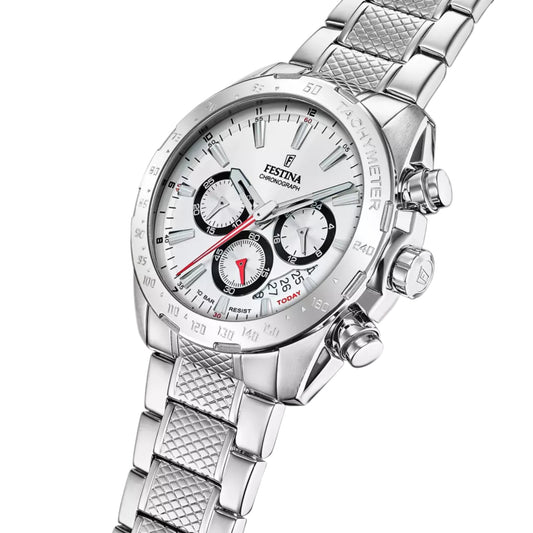 Reloj Festina Hombre F20668/1 Timeless Chronograph Plateado