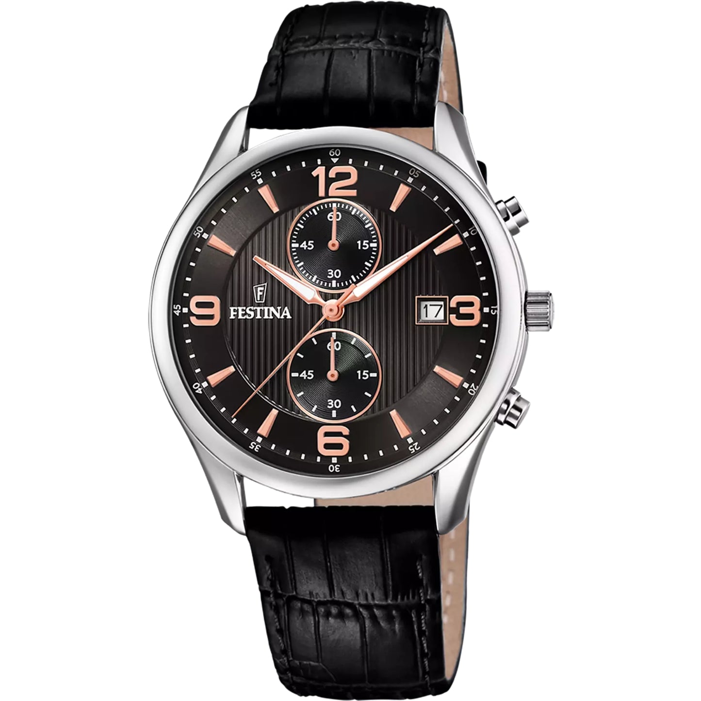 Reloj Festina Hombre F6855/7 Retro Negro Cuero
