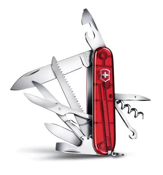 Navaja Victorinox Huntsman Rojo Transparente