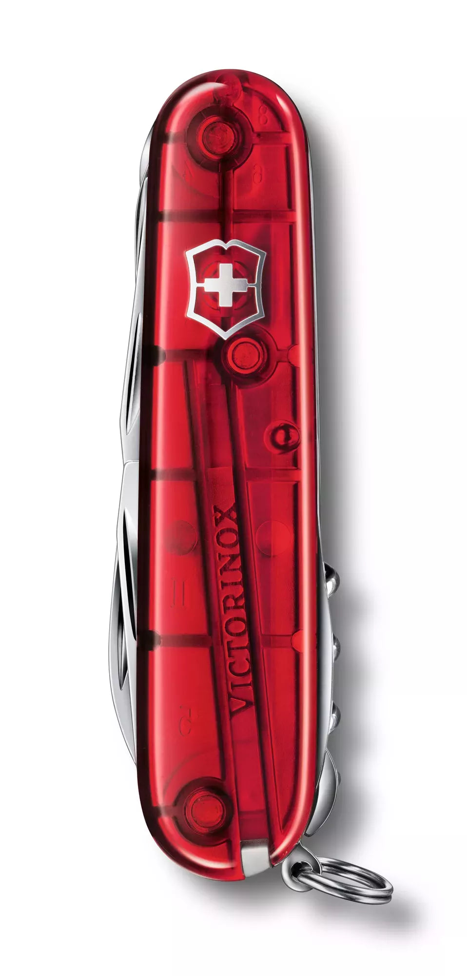 Navaja Victorinox Huntsman Rojo Transparente