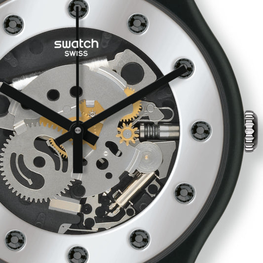Reloj Unisex Swatch SUOZ147 SILVER GLAM