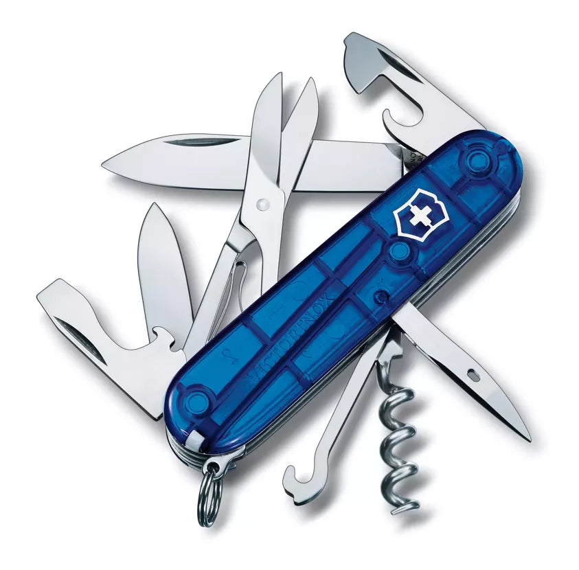Navaja Victorinox Climber en Azul Transparente