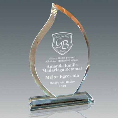 Galvano de Cristal CTA76 Grabado Láser Personalizado