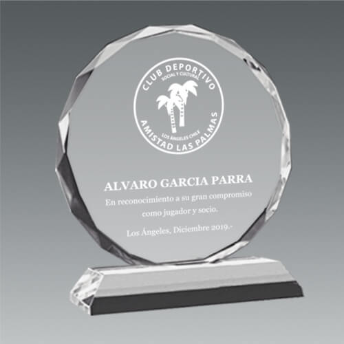 Galvano de Cristal Biselado CTA15 + Grabado Láser