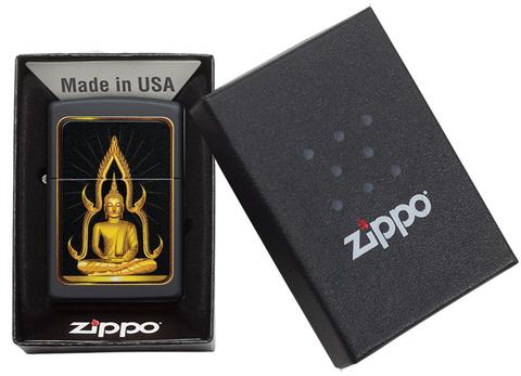 Encendedor Zippo Black Matte Buddha 29836