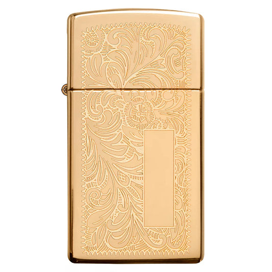 Encendedor Zippo Slim Brass Venetian 1652B