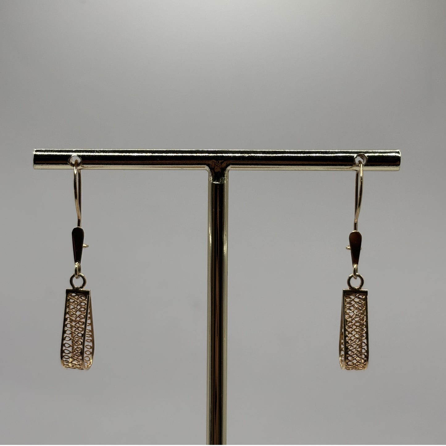 Aros Colgantes Oro 18K Filigrana (1,96 g)