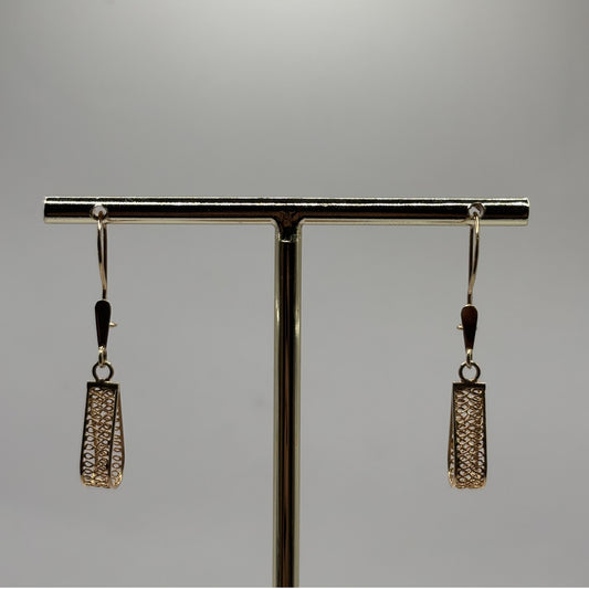 Aros Colgantes Oro 18K Filigrana (1,96 g)